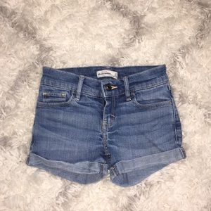 Abercrombie kids medium wash jean shorts